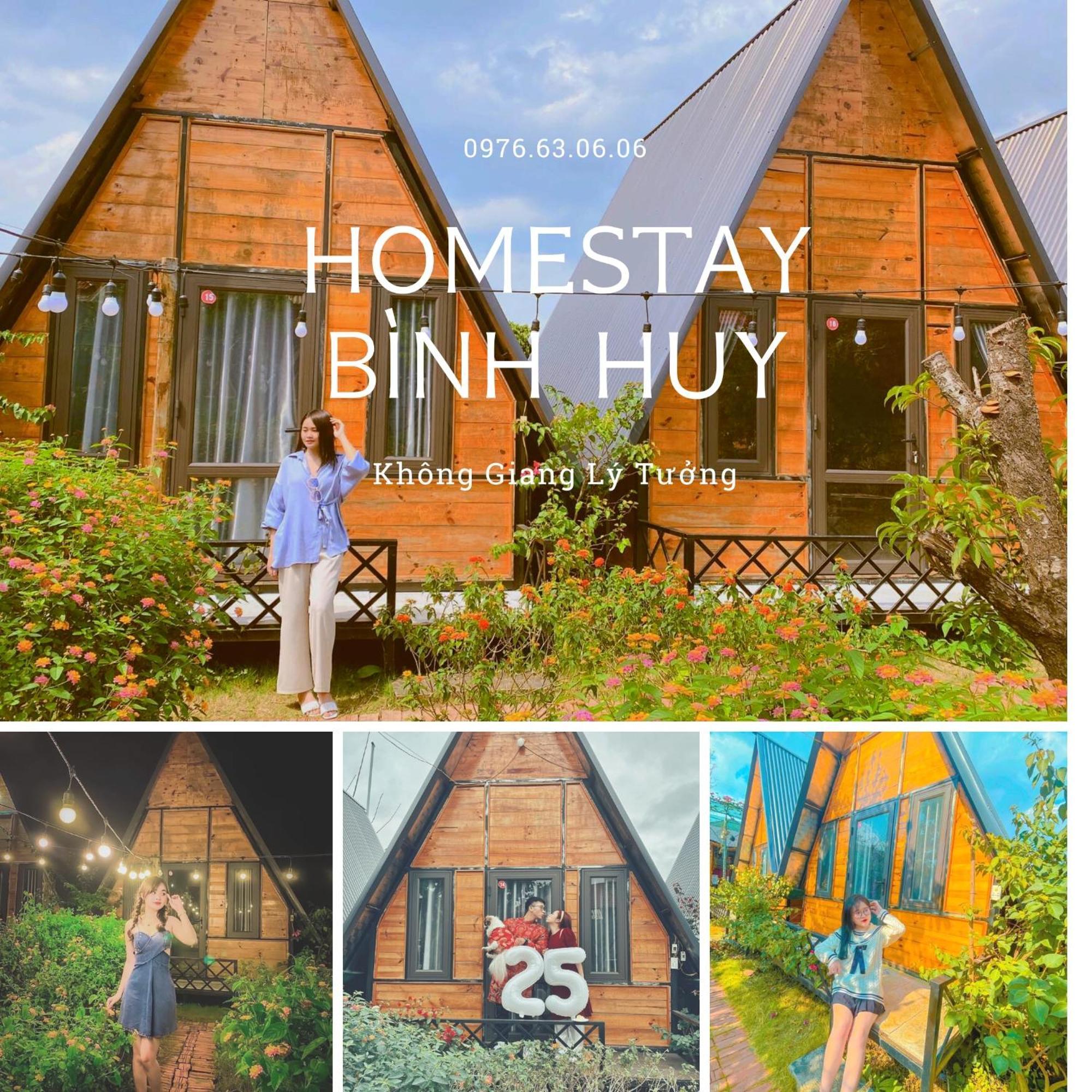 Bugalow Binh Huy Homestay Moc Chau Exteriör bild